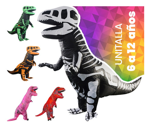 Disfraz Inflable Dinosaurio Jurásico Toda Ocasión **niños**