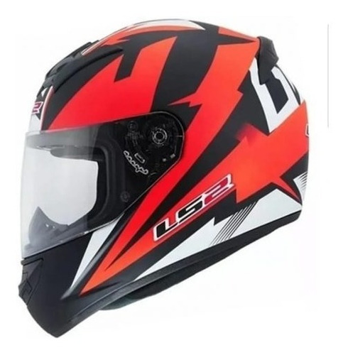 Casco Ls2 352 Dyno Rojo Negro Mate Xl - Bondio