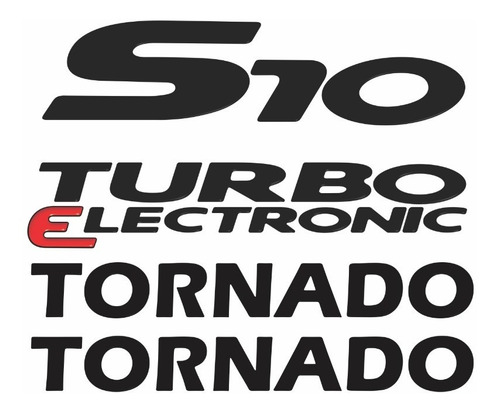 Jogo Emblema Adesivo Resinado S10 Tornado Kitr32