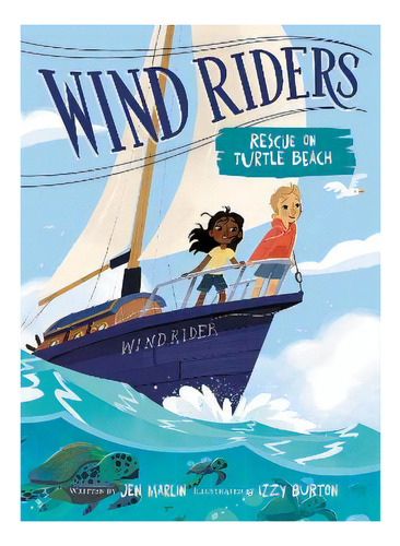 Wind Riders #1: Rescue On Turtle Beach, De Jen Marlin. Editorial Harpercollins Publishers Inc, Tapa Blanda En Inglés