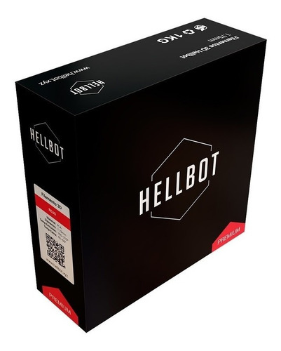 Imagen 1 de 1 de Filamento 3D PLA Hellbot de 1.75mm y 1kg rojo