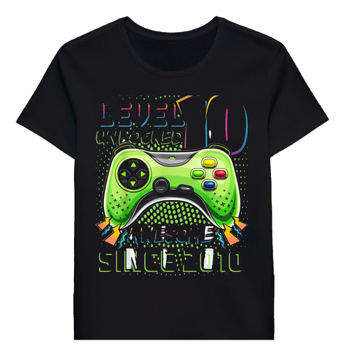 Remera Level 10 Unlocked Awesome 2010 Video Game 10 59600589