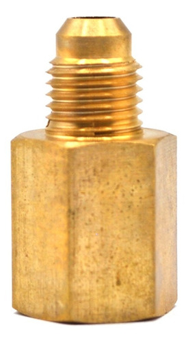Conector Hembra En Latón 1/4 Npt X 1/4 Flare 5 Pz