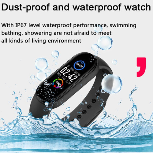 Smarthwatch M5 Pulsera Inteligente Ip67 Resistente Al Agua