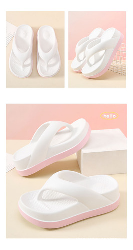 H Zapatillas De Playa Informales Para Mujer Con Suela Gruesa
