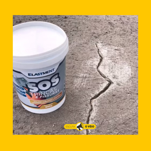 Sos Trincas Elastment Fita Líquida Tapa Trinca Branco 800g