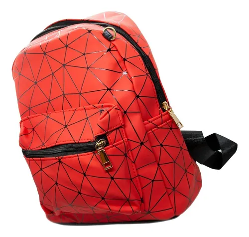 Queens Mochila De Mujer Chica Urbana Con Cartuchera Mo01 Color Rojo Qv19336