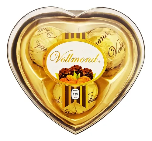 Chocolate Vollmond 3 Piezas 38gr. Estuche De Corazon