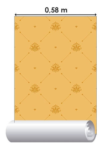 Imagem 5 de 6 de Papel De Parede Adesivo Arabesco N013024 Rolo 0,58x3,00m