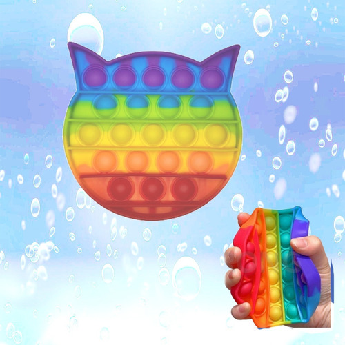 Imagem 1 de 2 de Pop It Fidget Toys Bubble Anti Stress Gato