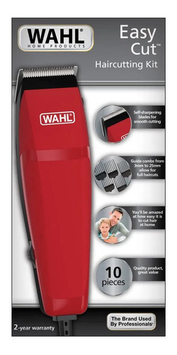 Cortadora de pelo Wahl Home Easy Cut roja 220V