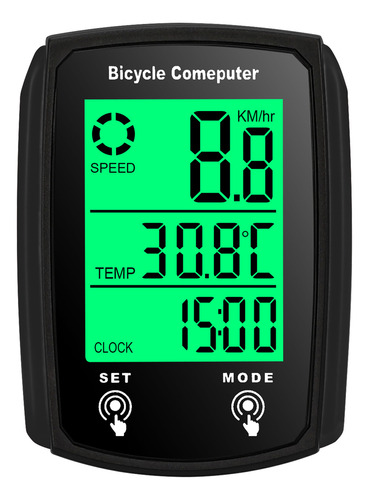 Cuentakilómetros Biker Speedometer Touch Bicicleta A Prueba