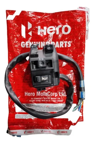 Comando Luces/pito Eco De Luxe/splendor 100, 9 Cables/2 Pac