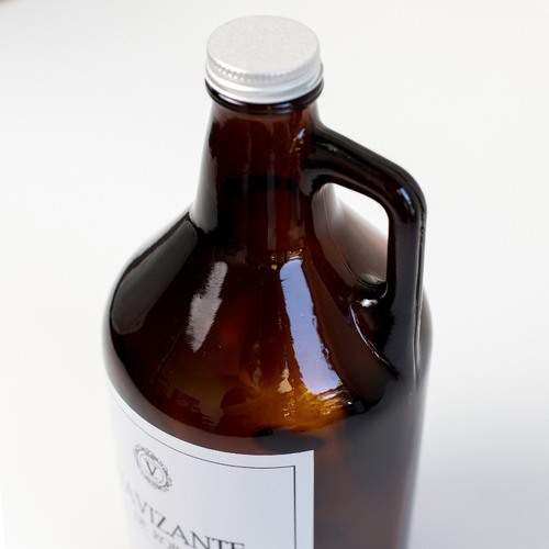Imagen 3 de 7 de Growler Botellón Vidrio Ambar Jabon Y Suavizante 1.9l Velvet