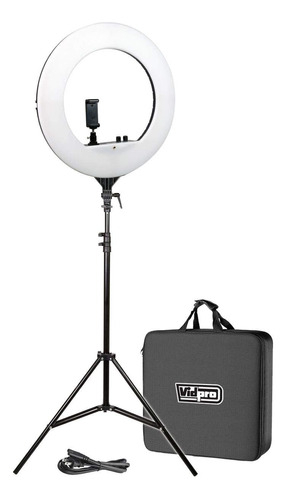 Vidpro Rl-18 Led 18 Inch Ring Light Kit With Stand And Case.