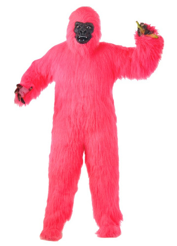 Disfraz De Gorila Rosa Para Adulto Talla Única Para Hombre