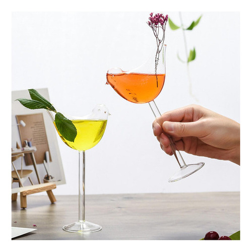 * Vasos Para Bebidas De Cóctel Con Forma De Pájaro Para