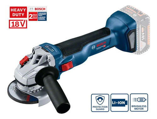 Esmeril Angular Bosch Gws 18v-10 Sin Bat Ni Carg Azul