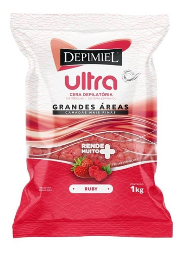 Depimiel Cera Depilatória Pérolas Ruby 1kg