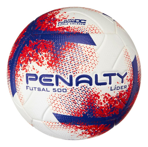 Bola De Futsal Líder Xxi Branca Vermelha Azul Penalty Cor Vermelho