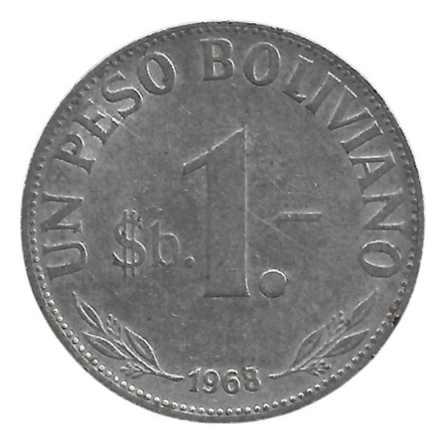 Bolivia 1 Peso Boliviano 1968  Bo#01