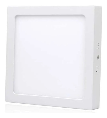 Foco Panel Plafón Led 6w Sobrepuesto Cuadrado Luz Frio