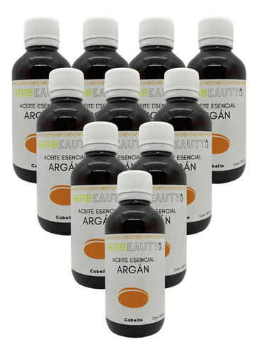 Aceite Esencial Para Cabello Herbeauty De Argán 125ml Pack10