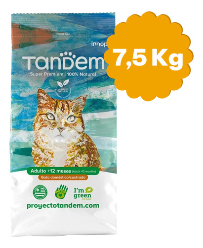 Alimento Gato Adulto Super Premium Tandem 7,5 Kg