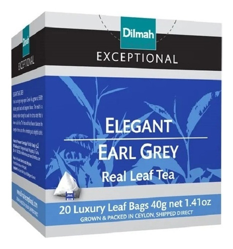 Te Dilmah Exceptional Elegant Earl Grey 20u.