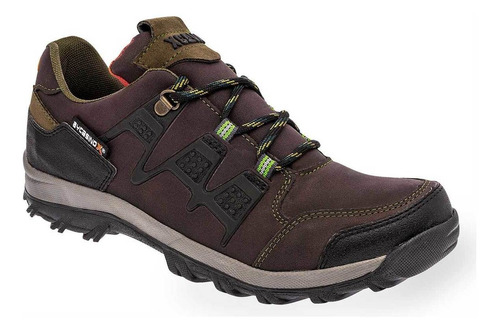Zapato Hiking Bycasino X R97 Color Cafe Para Hombre Tx5