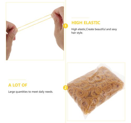 1 Bolsa De Gomas Elásticas Permanentes De Peluquería, Prácti