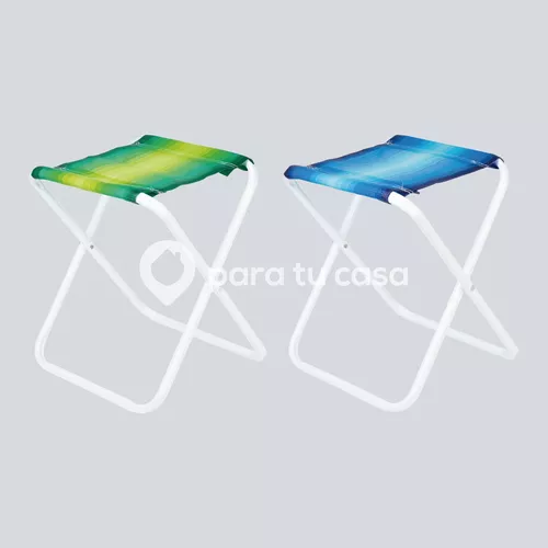 Banqueta Plegable Acero Mor Silla Hogar, Camping, Playa