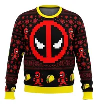 Comprar Polera Deadpool Superheroes Poleras Navidad Ugly Full Print