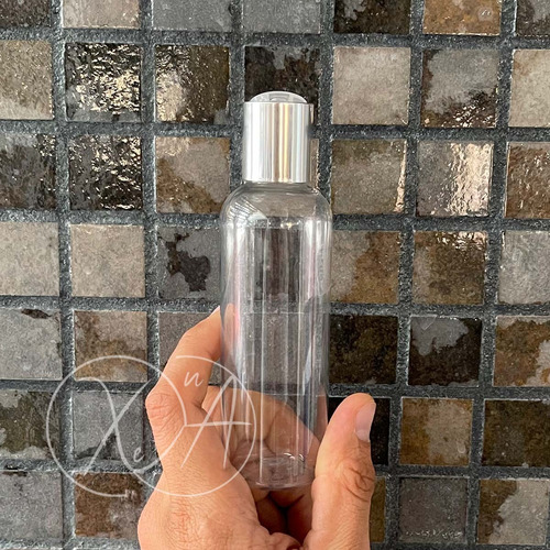 Envases Plasticos Botella 100 Ml Tapa Disc Top Dorada X 12