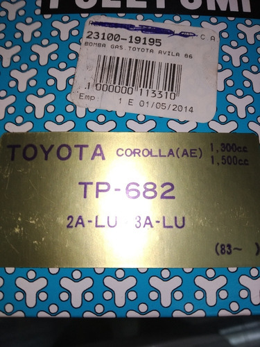 Bomba Gasolina Toyota Ávila Kiosan Original