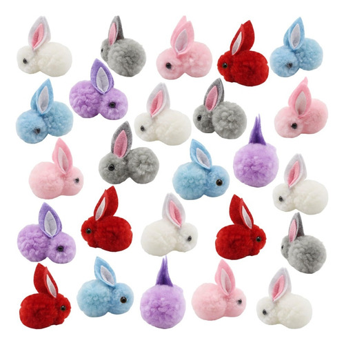 30 Pcs Mini Peluche Animales Conejo De Pascua,conejo De