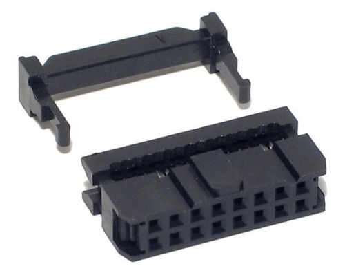 Conector Femea 16 Vias P/ Flat + Header Macho 16 Vias 10 Peç