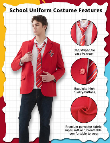 Padama Rbd Uniforme De Regreso A La Escuela Traje Rebelde Pa