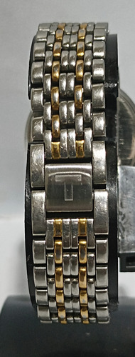 Genuino Reloj Suizo Tissot 1853 Cristal Zafiro Just Date Oro-acero Plateado Blanco (Usado)