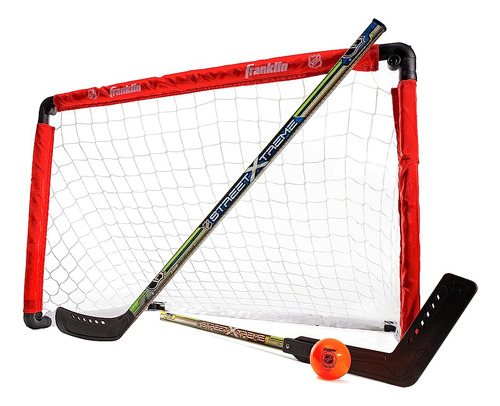 Franklin Sports 36  Nhl Hockey Goal With 2 Sticks - Youth Ho