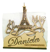 Comprar 30 Servilleteros De Torre Eiffel Para 15 Años Personalizado