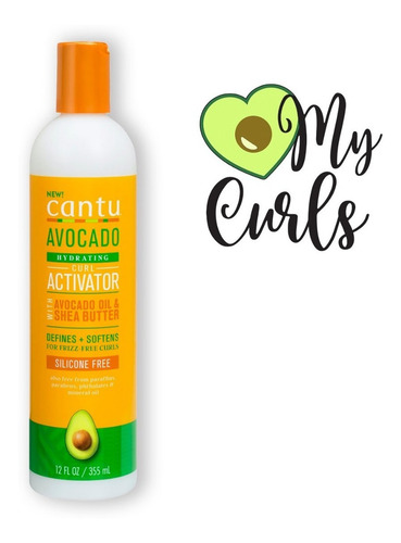 Crema para Peinar Cantu Aguacate Hidratante Activador de Rizos 355ml