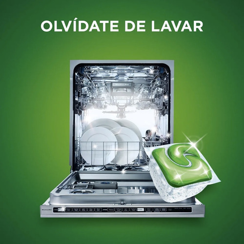 Imagen 6 de 10 de Detergente Lavavajillas Cascade Capsulas Caja Plástica X 60u