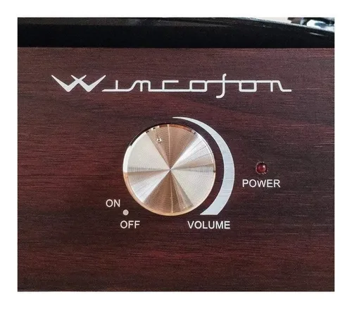 Tocadiscos Vinilo Winco W408 Marrón