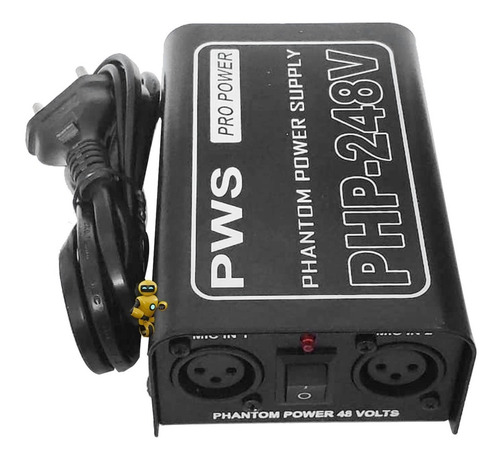 Imagem 3 de 7 de Phantom Power Duplo Alimentação 9-48v Para Microfone Pro