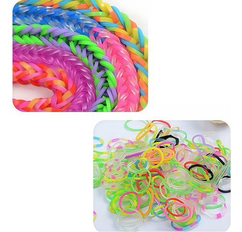 Kit Para Hacer Pulseras Con Bandas Elásticas Coloridas Para