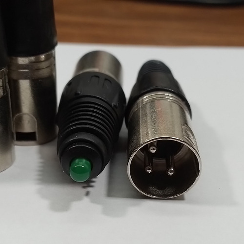 Terminador Y Tester Dmx Xlr Canon 3 Pines 120 Ohms Led Color Naranja