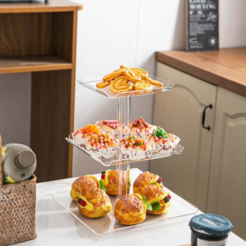Torre De Cupcakes De 3 Niveles Para 24 Cupcakes, Soporte De