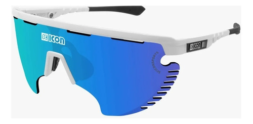 Lentes Scicon Aerowing Lamon Gafa Deportiva Ciclismo Lente Azul Armazón Blanco