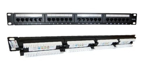 Imagem 2 de 5 de Patch Panel 24 Portas Cat6 Rj45 Certifica Fluke Padrão Rack